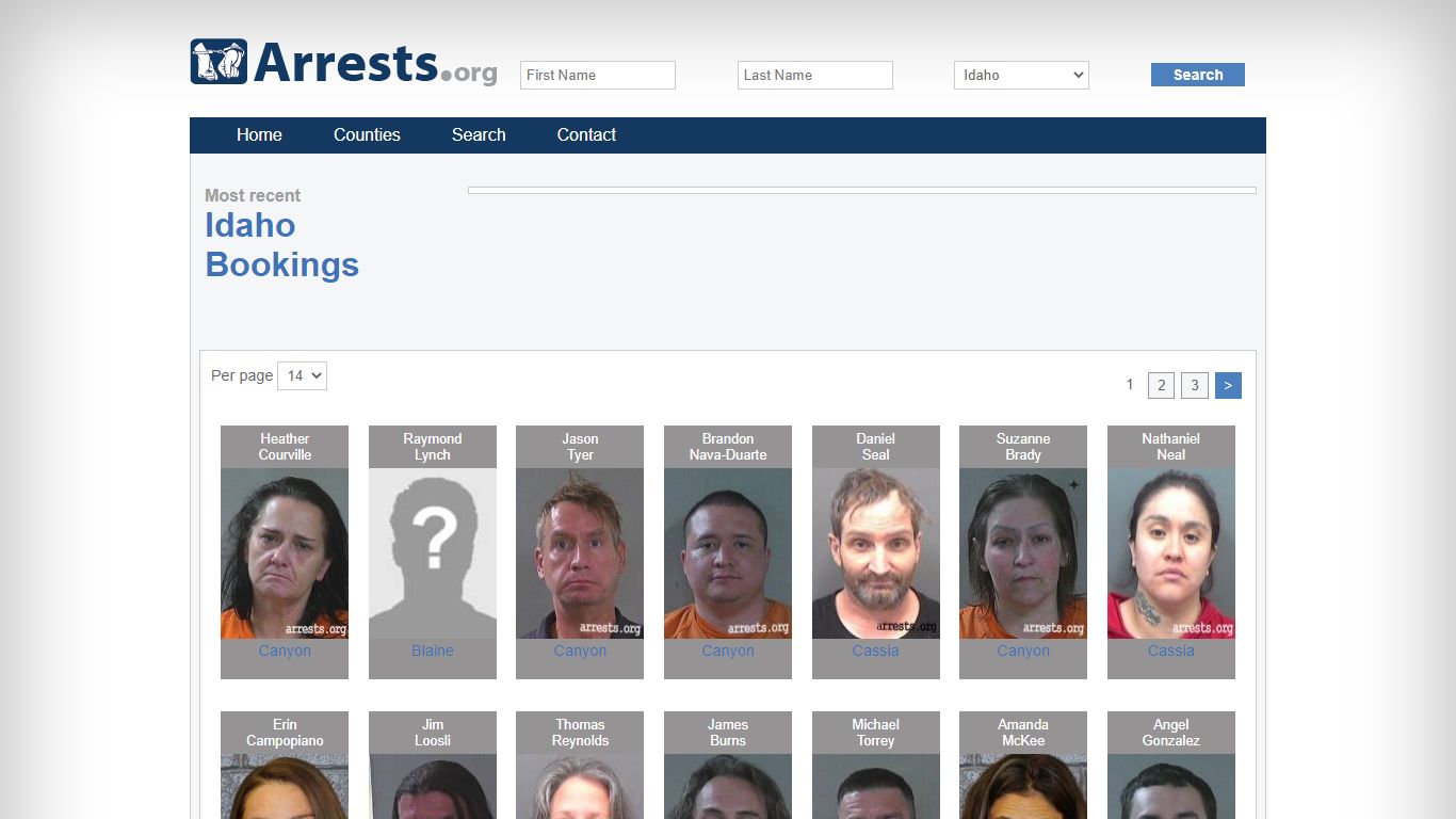 Idaho Arrests and Inmate Search